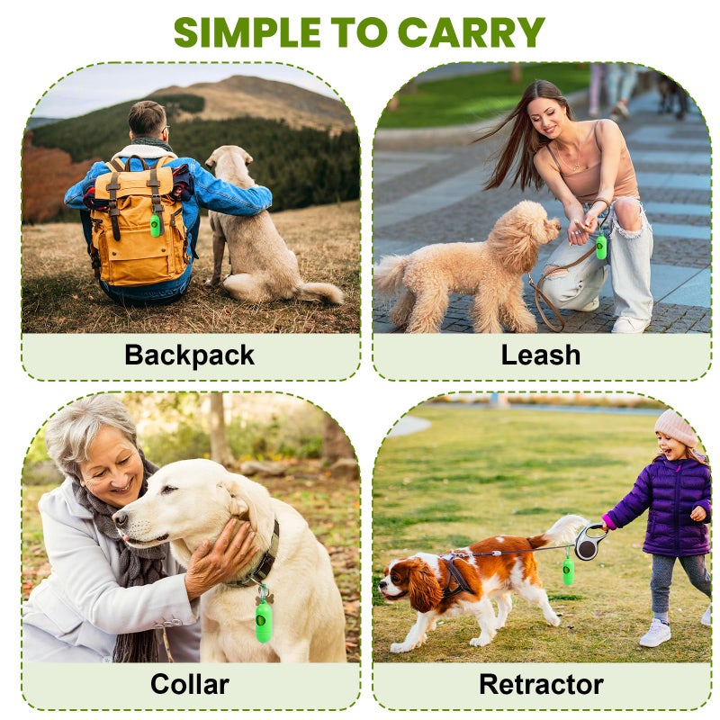 TVOOD Dog Poop Bags Rolls 420 Counts: TVOOD Extra Thick Poop Bags for Dogs Leak-proof Scented Pet Waste Bags for Doggie Poo - with 2 Dispenser, Green - Image 3